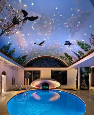 Mẫu trần bể bơi đẹp