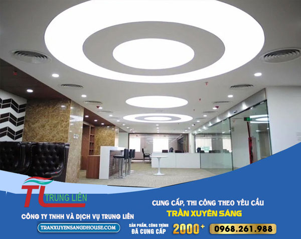 Dịch vụ thi công trần xuyên sáng chuyên nghiệp, giá rẻ