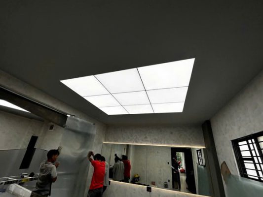 Thi công trần xuyên sáng chuyên nghiệp – bền đẹp, sắc nét